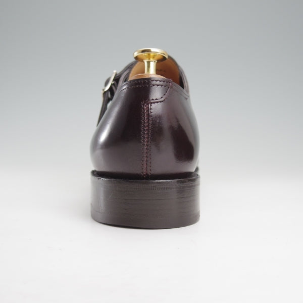 美品★ジョンロブ 6E【定価￥251,900-★WILLIAM/ウィリアム】9795ラスト/ミュージアムカーフ/ダブルモンク/赤茶/プラム/JOHN LOBB★n807