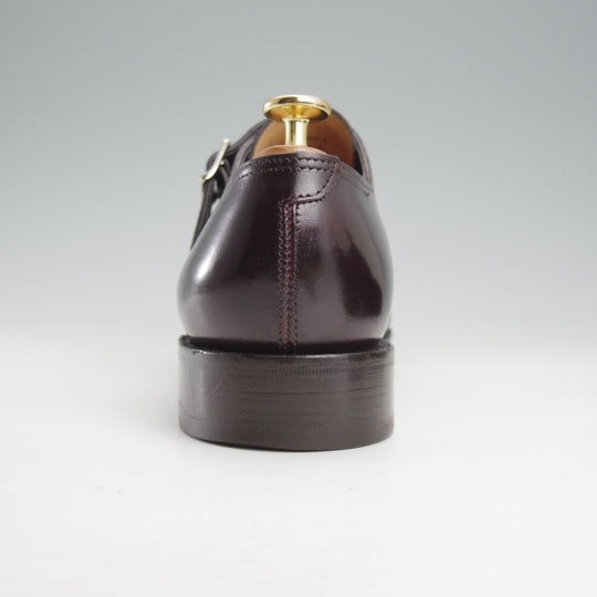 美品★ジョンロブ 6E【定価￥251,900-★WILLIAM/ウィリアム】9795ラスト/ミュージアムカーフ/ダブルモンク/赤茶/プラム/JOHN LOBB★n807