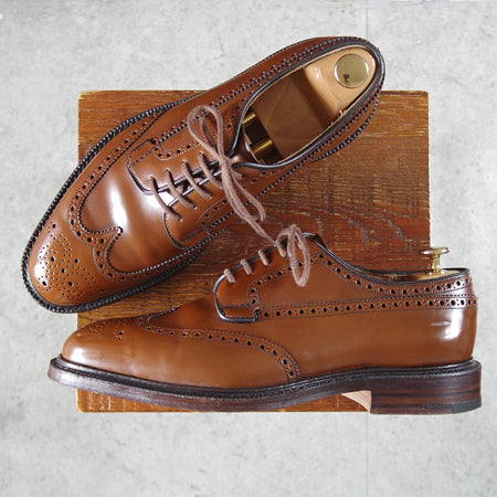 ★チャーチ 75G/UK7.5【現行定価￥209,000-★グラフトン/GRAFTON】173ラスト/フルブローグ/サンダルウッド/茶/メンズ/Church's★o322