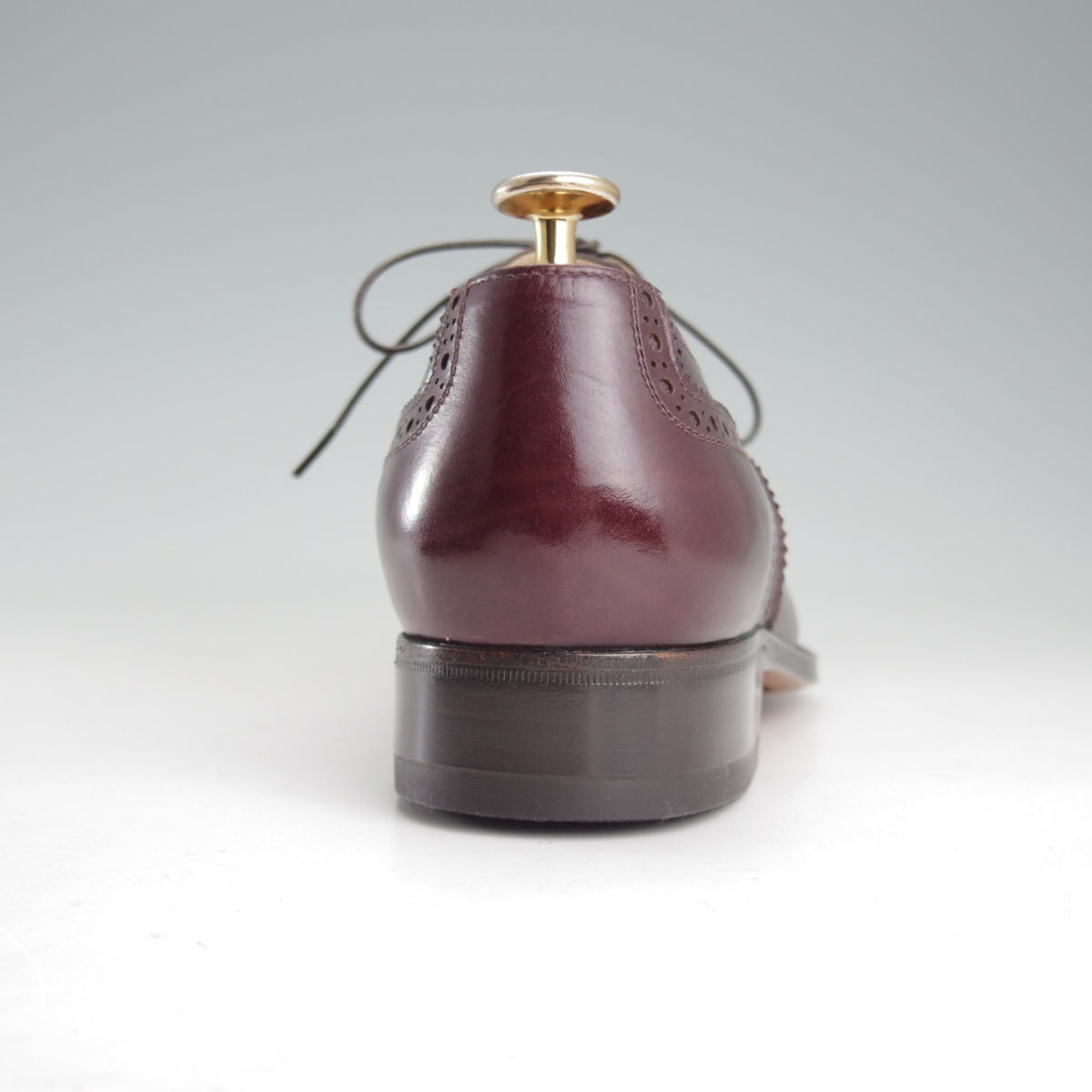 タニノクリスチー フルブローグ 濃茶 レザー メンズ 6 中古 o864