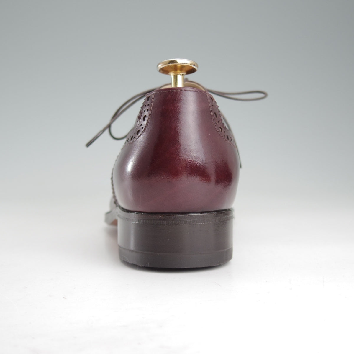 タニノクリスチー フルブローグ 濃茶 レザー メンズ 6 中古 o864