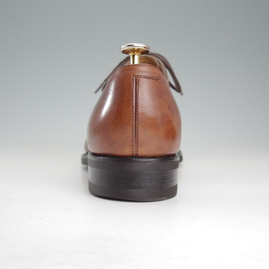 極上★三陽山長 SIZE 7【定価￥94,600-★勇也/R3010ラスト】パンチドキャップトゥ/カーフ/茶/メンズ/YUYA/Sanyo Yamacho★p446