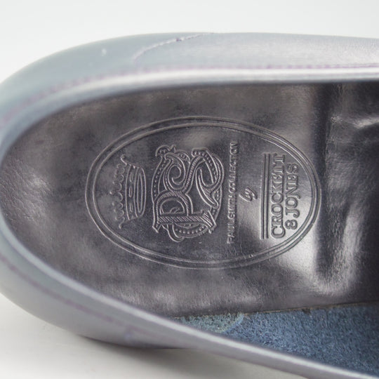 美品★クロケット&ジョーンズ 6.5E【貴重★(英)ポールスミスコレクション別注/コインローファー】カーフ/紺/メンズ/Crockett&Jones★o318