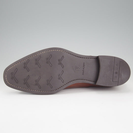 極上★三陽山長 SIZE 7【定価￥94,600-★勇也/R3010ラスト】パンチドキャップトゥ/カーフ/茶/メンズ/YUYA/Sanyo Yamacho★p446