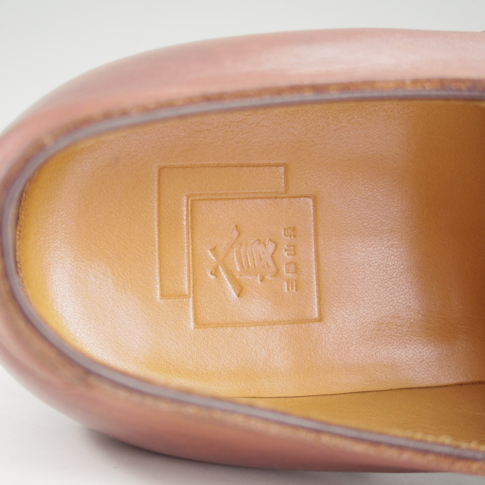極上★三陽山長 SIZE 7【定価￥94,600-★勇也/R3010ラスト】パンチドキャップトゥ/カーフ/茶/メンズ/YUYA/Sanyo Yamacho★p446