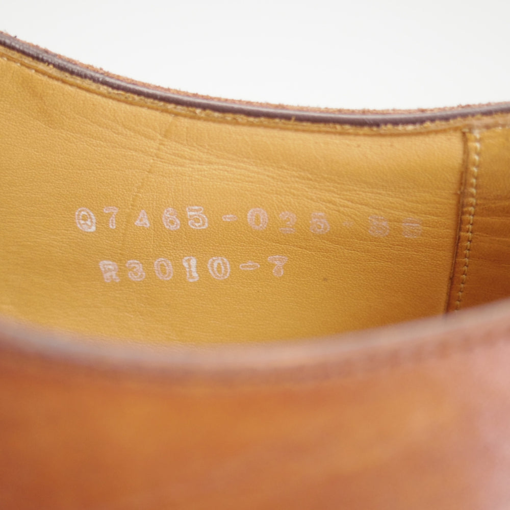 極上★三陽山長 SIZE 7【定価￥94,600-★勇也/R3010ラスト】パンチドキャップトゥ/カーフ/茶/メンズ/YUYA/Sanyo Yamacho★p446
