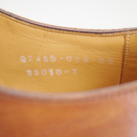極上★三陽山長 SIZE 7【定価￥94,600-★勇也/R3010ラスト】パンチドキャップトゥ/カーフ/茶/メンズ/YUYA/Sanyo Yamacho★p446