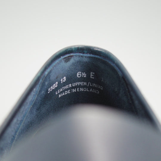 美品★クロケット&ジョーンズ 6.5E【貴重★(英)ポールスミスコレクション別注/コインローファー】カーフ/紺/メンズ/Crockett&Jones★o318