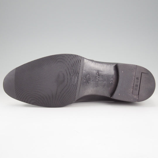 極上★三陽山長 SIZE 7.5【定価￥83,600-★修八郎/モンクストラップ/スリッポン】R2010Sラスト/カーフ/黒/メンズ/Sanyo Yamacho★p447