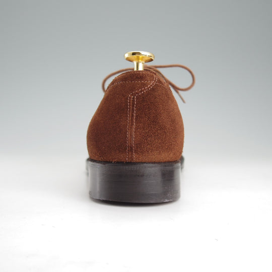 極上★ジョンロブ 6.5E【貴重★2466ラスト/PARISロゴ時代の製品/SEYMOUR】セミブローグ/スエード/濃茶/メンズ/JOHN LOBB★o320