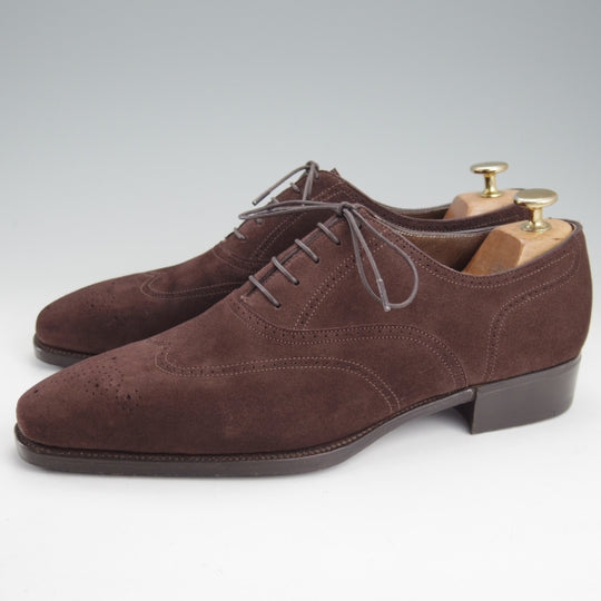 極美品★(英)ガジアーノ&ガーリング 8E【現行定価20万円以上★MITCHELL/ミッチェル/TG73ラスト】スエード/濃茶/GAZIANO&GIRLING★n810