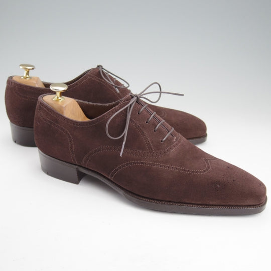 極美品★(英)ガジアーノ&ガーリング 8E【現行定価20万円以上★MITCHELL/ミッチェル/TG73ラスト】スエード/濃茶/GAZIANO&GIRLING★n810