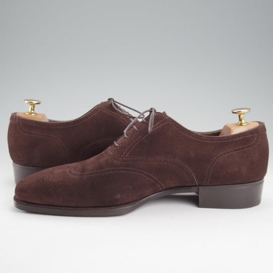 極美品★(英)ガジアーノ&ガーリング 8E【現行定価20万円以上★MITCHELL/ミッチェル/TG73ラスト】スエード/濃茶/GAZIANO&GIRLING★n810