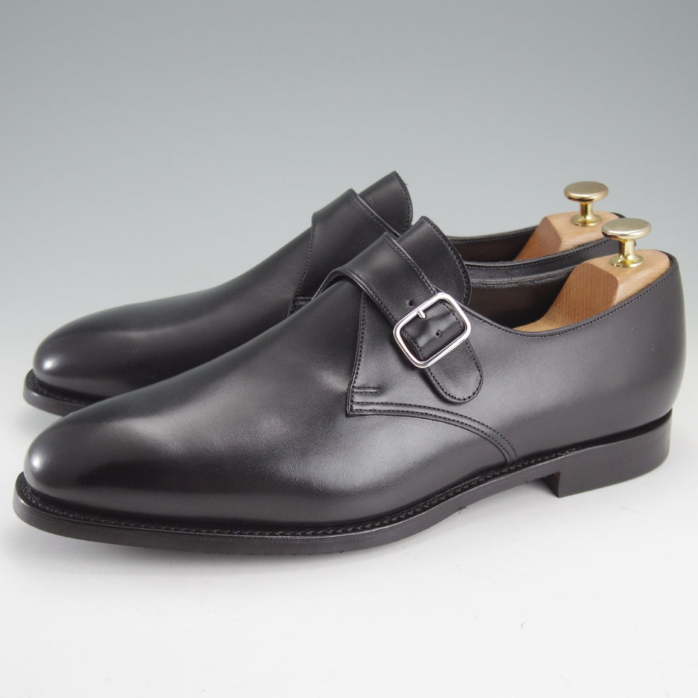 ★クロケット&ジョーンズ 9.5E【定価￥132,000-★Compton3/コンプトン/ユナイテッドアローズ別注】318ラスト/モンクストラップ/黒★o321