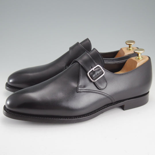 ★クロケット&ジョーンズ 9.5E【定価￥132,000-★Compton3/コンプトン/ユナイテッドアローズ別注】318ラスト/モンクストラップ/黒★o321