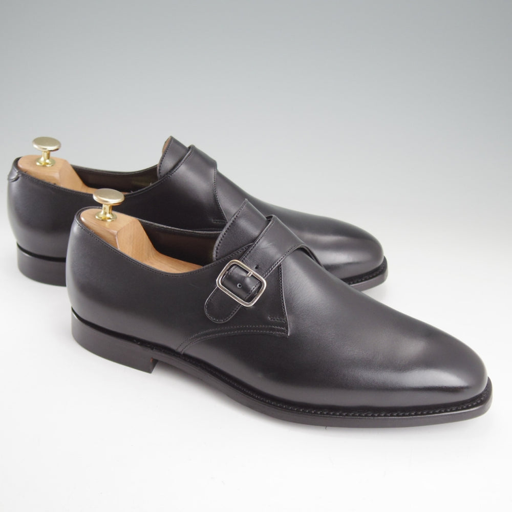 ★クロケット&ジョーンズ 9.5E【定価￥132,000-★Compton3/コンプトン/ユナイテッドアローズ別注】318ラスト/モンクストラップ/黒★o321