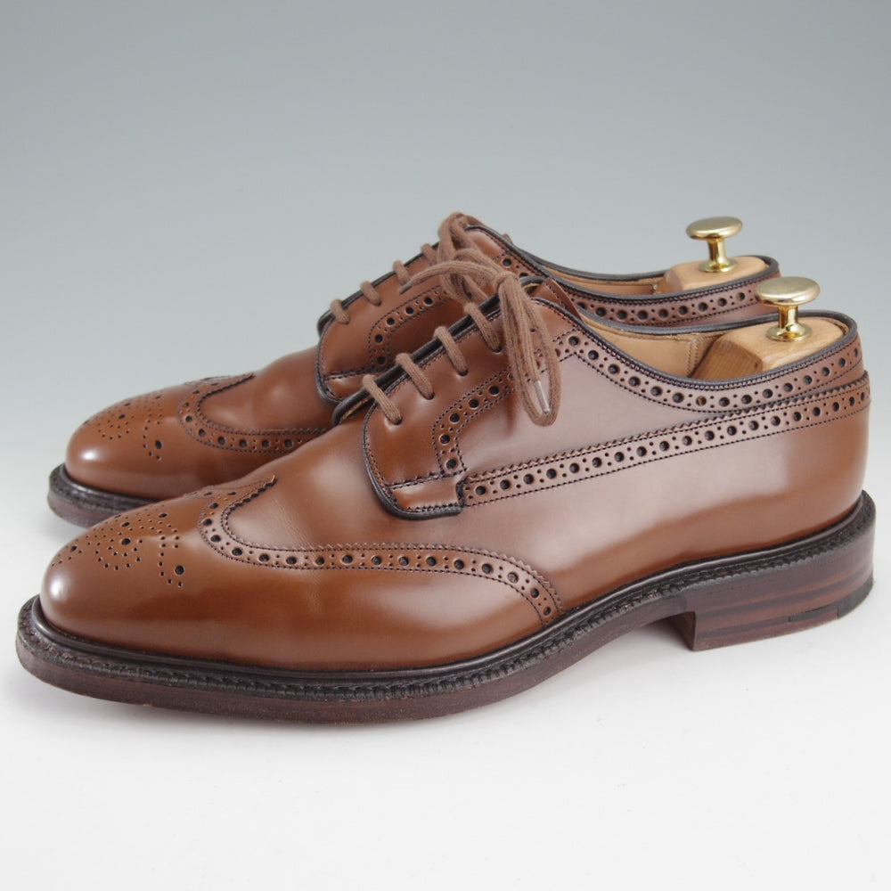 ★チャーチ 75G/UK7.5【現行定価￥209,000-★グラフトン/GRAFTON】173ラスト/フルブローグ/サンダルウッド/茶/メンズ/Church's★o322