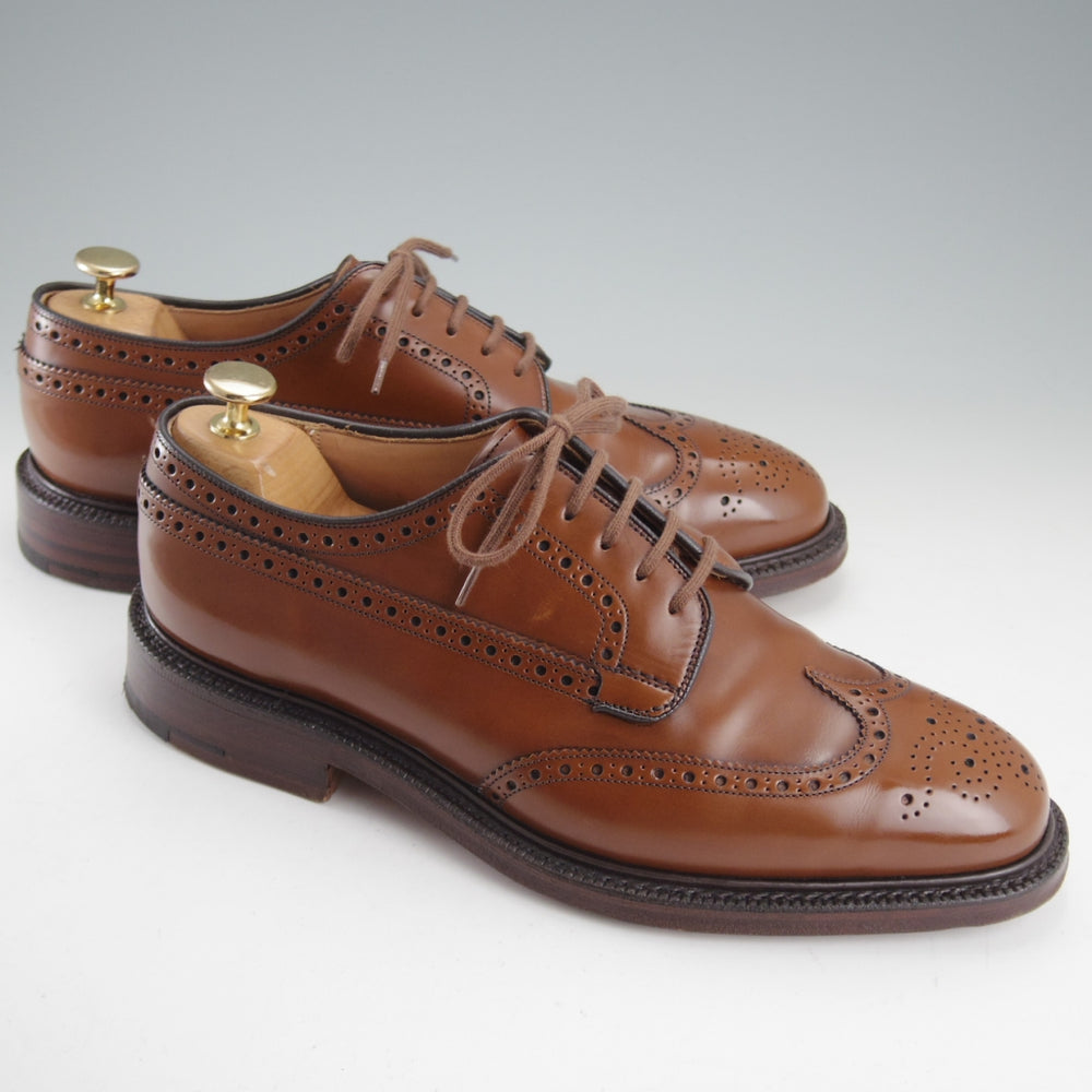 ★チャーチ 75G/UK7.5【現行定価￥209,000-★グラフトン/GRAFTON】173ラスト/フルブローグ/サンダルウッド/茶/メンズ/Church's★o322