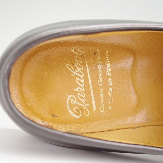 ★パラブーツ SIZE 7.5【定価￥99,000-★アドニス/ADONIS】コインローファー/カーフ/黒/メンズ/Paraboot★n304