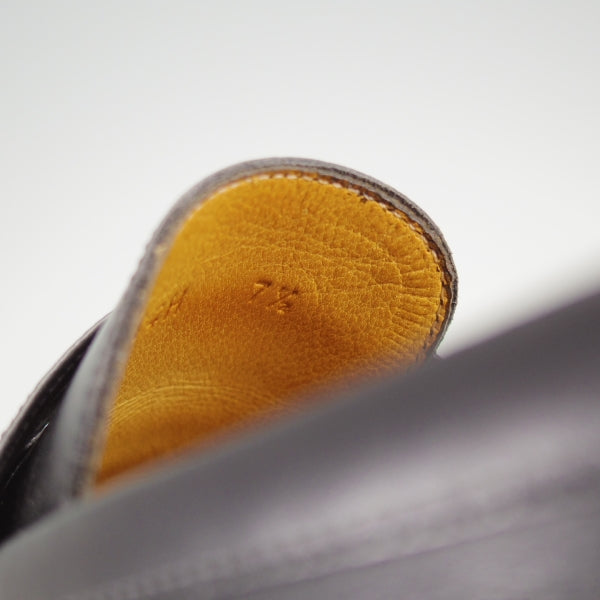 ★パラブーツ SIZE 7.5【定価￥99,000-★アドニス/ADONIS】コインローファー/カーフ/黒/メンズ/Paraboot★n304