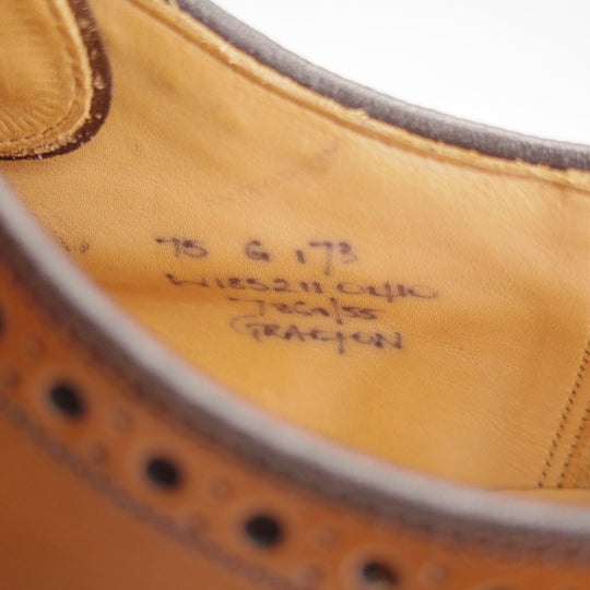 ★チャーチ 75G/UK7.5【現行定価￥209,000-★グラフトン/GRAFTON】173ラスト/フルブローグ/サンダルウッド/茶/メンズ/Church's★o322