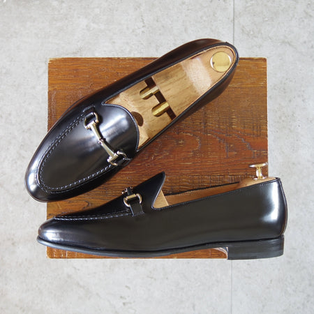 未使用★(スペイン製)バーウィック SIZE 42【定価￥29,700-★ビットローファー/5178】HO240ラスト/ROIS/黒/メンズ/Berwick★o875