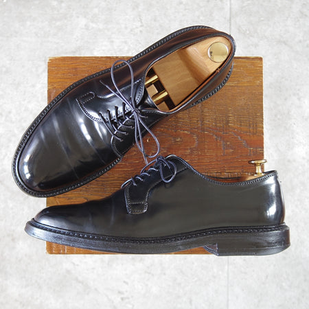 ★オールデン 8D【定価￥220,000-★コードバン仕様/9901】バリーラスト/プレーントゥ/黒/メンズ/ALDEN★o881