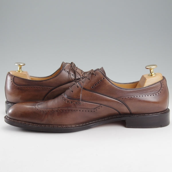 極上★ア・テストーニ SIZE 8.5【ブラックラピド製法★BLACK LABEL/ブラインドブローグ】ブラックラベル/濃茶/メンズ/a.testoni★n815
