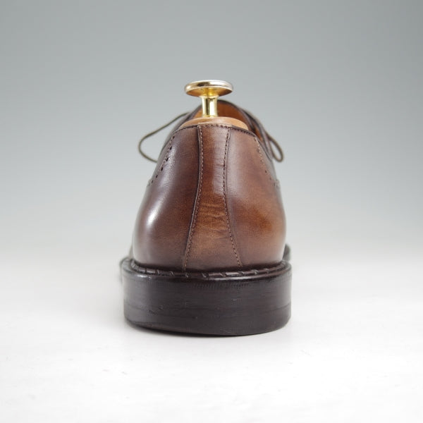 極上★ア・テストーニ SIZE 8.5【ブラックラピド製法★BLACK LABEL/ブラインドブローグ】ブラックラベル/濃茶/メンズ/a.testoni★n815
