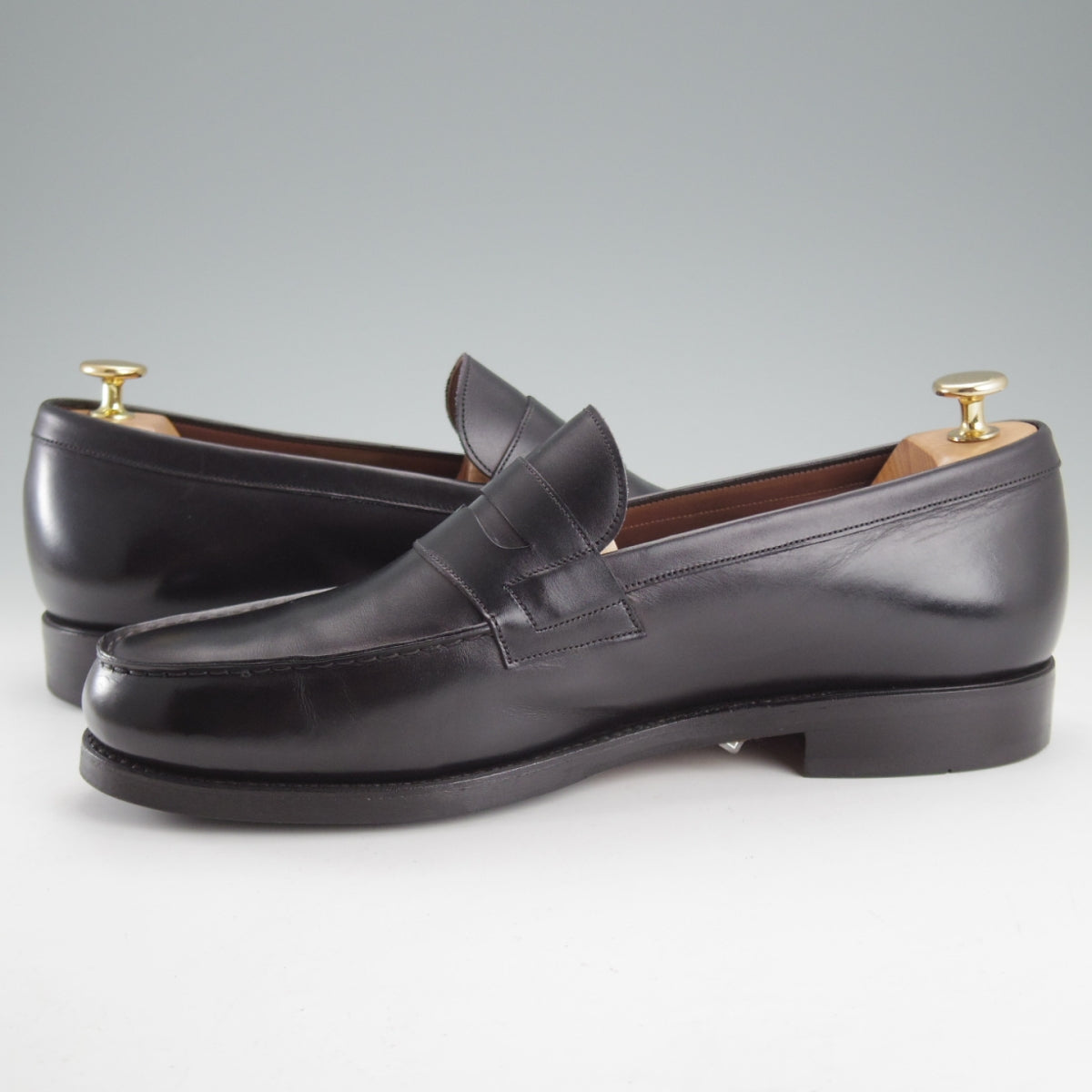 カルミナ 80578 コインローファー 10 黒 GENOVAラスト 中古 o324