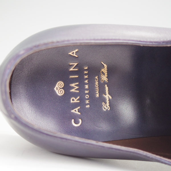 美品★(スペイン製)カルミナ SIZE 7【定価￥79,200-★ミュージアムカーフ仕様/910/ホールカット】RAINラスト/紺/メンズ/CARMINA★n306