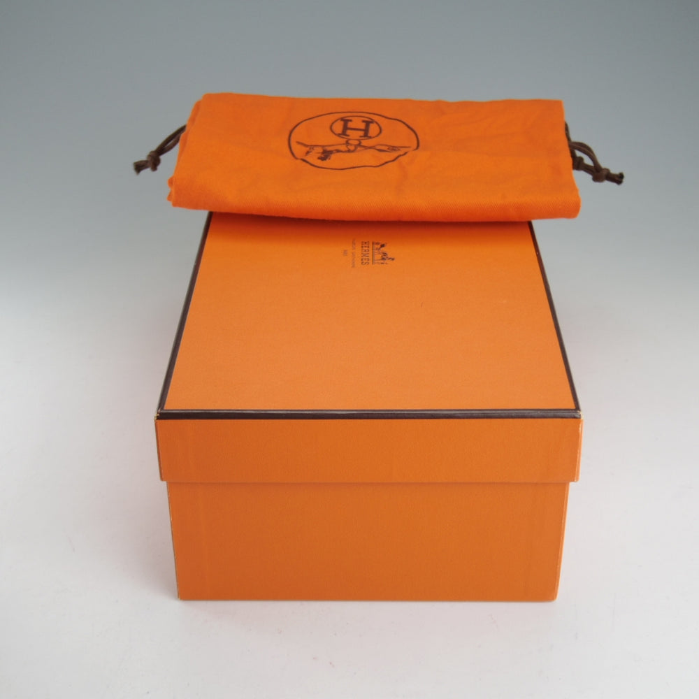 美品★(伊製)HERMES/エルメス(レディース) SIZE 36【★ストレートチップ/濃茶】カーフ★o871