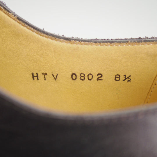 極美品★ヒロシツボウチ SIZE 8.5【コンビ仕様★サドルシューズ/HTV-0802】カーフ/黒×濃茶/メンズ/HIROSHI TSUBOUCHI★o325