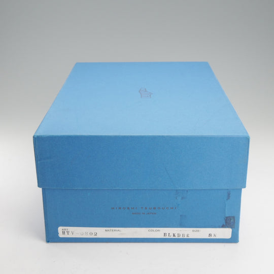 極美品★ヒロシツボウチ SIZE 8.5【コンビ仕様★サドルシューズ/HTV-0802】カーフ/黒×濃茶/メンズ/HIROSHI TSUBOUCHI★o325