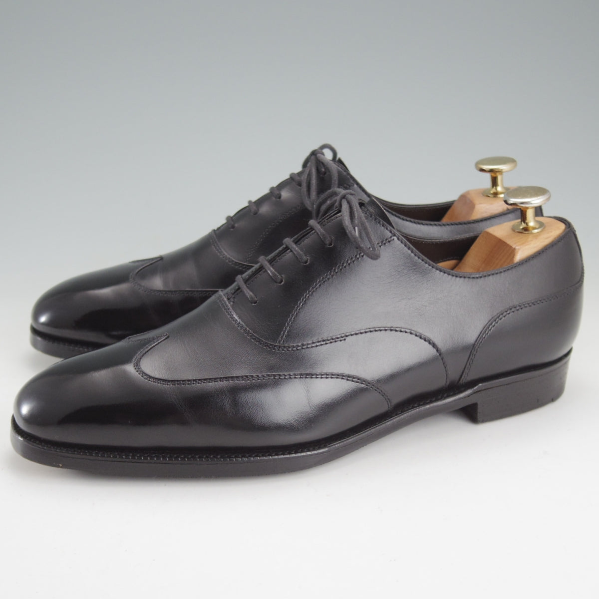 エドワードグリーン BEAULIEU ブラインドブローグ 6E 黒 808ラスト