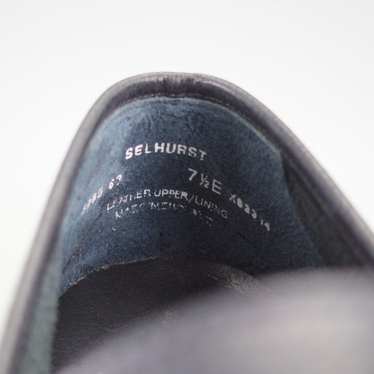 未使用★クロケット&ジョーンズ 7.5E【現行定価10万円以上★バーニーズNY別注/SELHURST】366ラスト/ローファー/紺/Crockett&Jones★o872