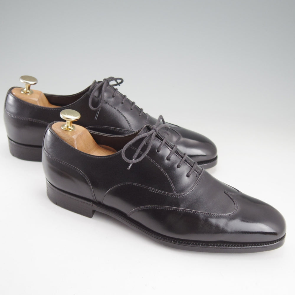 極上★エドワードグリーン 6E【現行定価20万円以上★純正ツリー付/BEAULIEU/808ラスト】ブラインドブローグ/カーフ/黒/EDWARD GREEN★o326