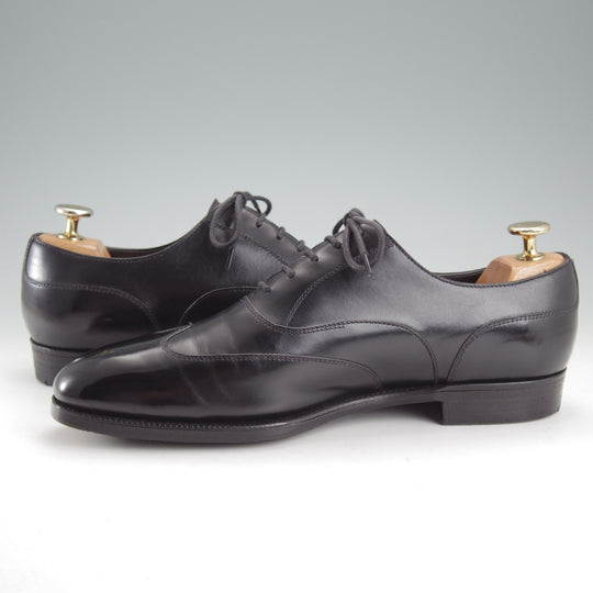 極上★エドワードグリーン 6E【現行定価20万円以上★純正ツリー付/BEAULIEU/808ラスト】ブラインドブローグ/カーフ/黒/EDWARD GREEN★o326