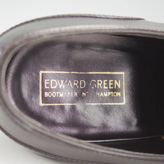 極上★エドワードグリーン 6E【現行定価20万円以上★純正ツリー付/BEAULIEU/808ラスト】ブラインドブローグ/カーフ/黒/EDWARD GREEN★o326