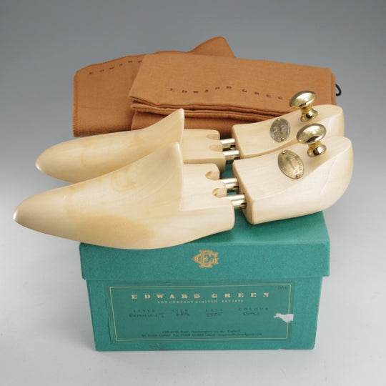 極上★エドワードグリーン 6E【現行定価20万円以上★純正ツリー付/BEAULIEU/808ラスト】ブラインドブローグ/カーフ/黒/EDWARD GREEN★o326