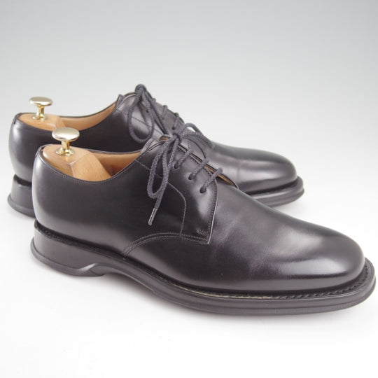 極美品★チャーチ 65F/UK6.5【4都市ロゴ★DOVER/ドーバー】107ラスト/プレーントゥ/ナチュラルカーフ/黒/メンズ/Church's★n818