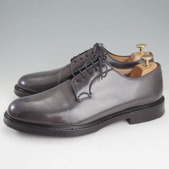極上★チャーチ 80F/UK8【定価￥214,500-★SHANNON/シャノン】103ラスト/プレーントゥ/ポリッシュドバインダーカーフ/灰/Church's★p453