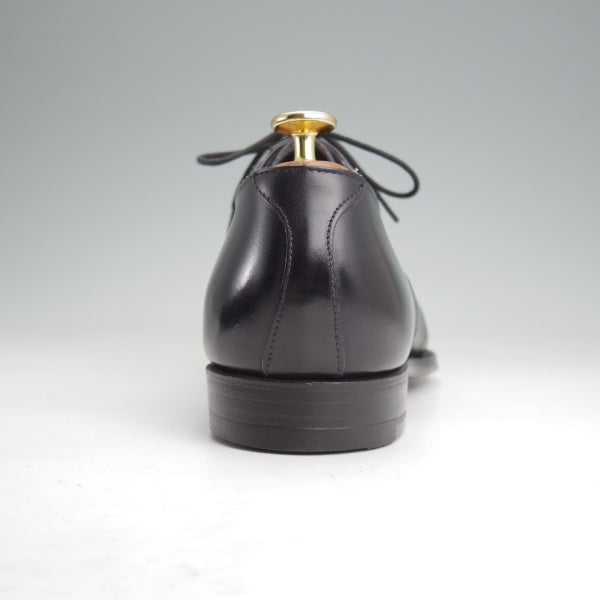 未使用★クロケット&ジョーンズ 8D【ハンドグレードライン★プレーントゥ/LENNOX】サドルシューズ/カーフ/黒/Crockett&Jones★n309