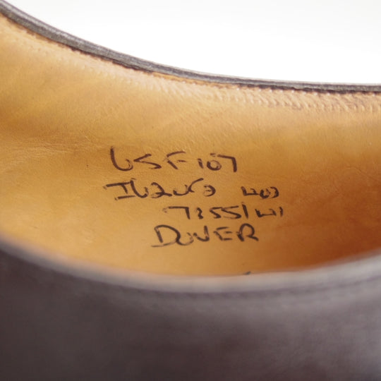 極美品★チャーチ 65F/UK6.5【4都市ロゴ★DOVER/ドーバー】107ラスト/プレーントゥ/ナチュラルカーフ/黒/メンズ/Church's★n818