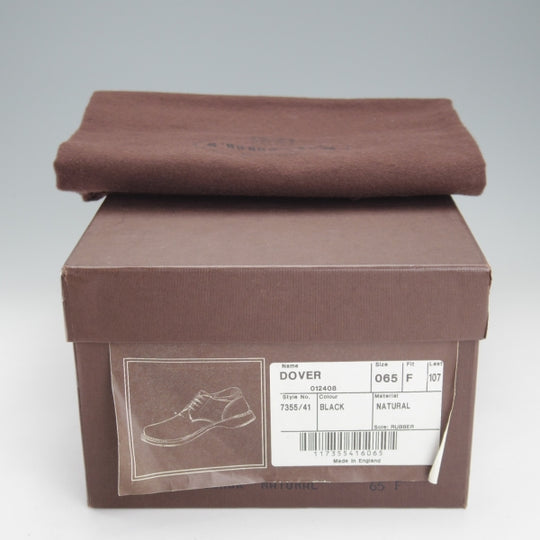 極美品★チャーチ 65F/UK6.5【4都市ロゴ★DOVER/ドーバー】107ラスト/プレーントゥ/ナチュラルカーフ/黒/メンズ/Church's★n818