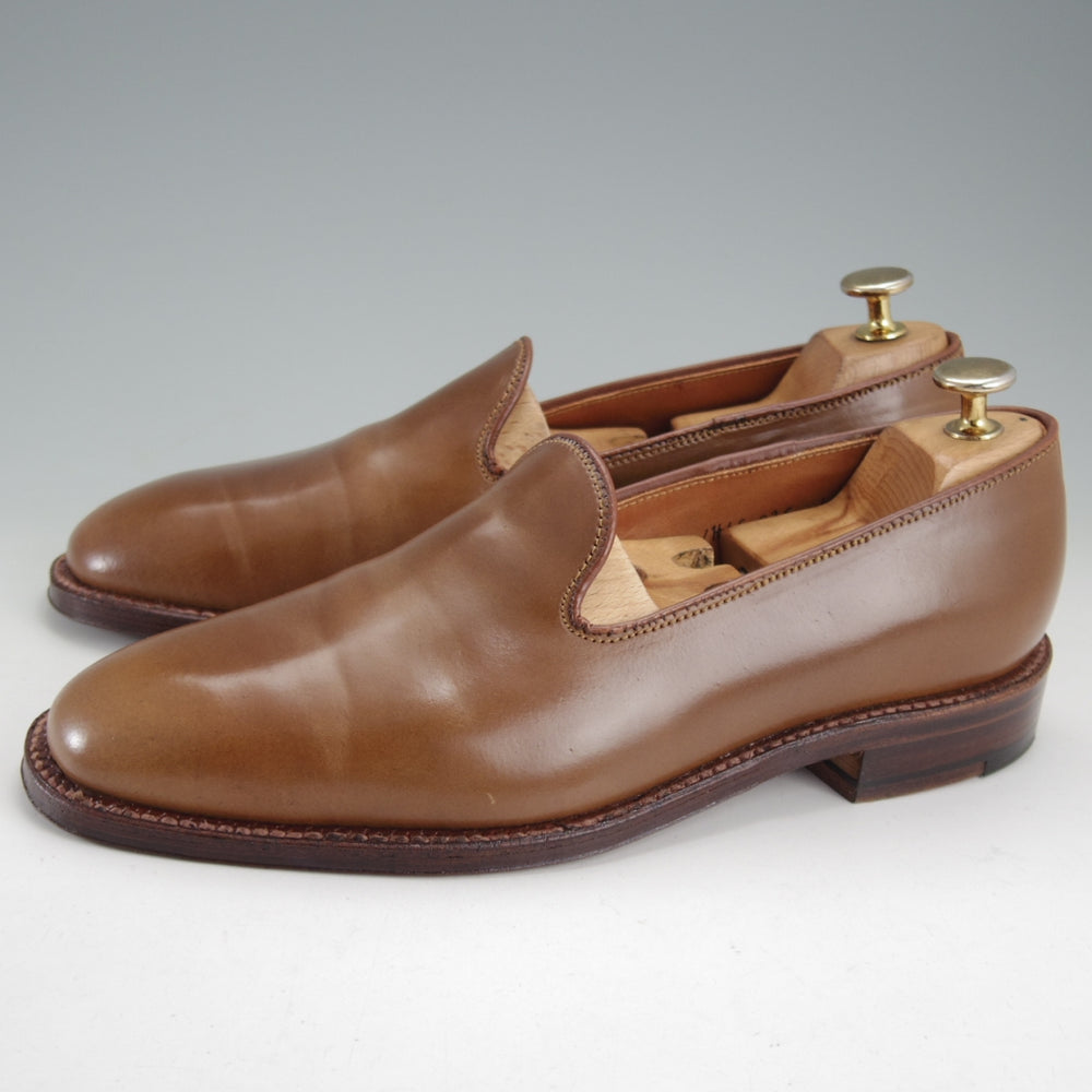 極美品★オールデン 7D【貴重★ウイスキーコードバン/茶/(ハワイ)Leather Soul別注】D1106/プラザラスト/ローファー/メンズ/ALDEN★o328