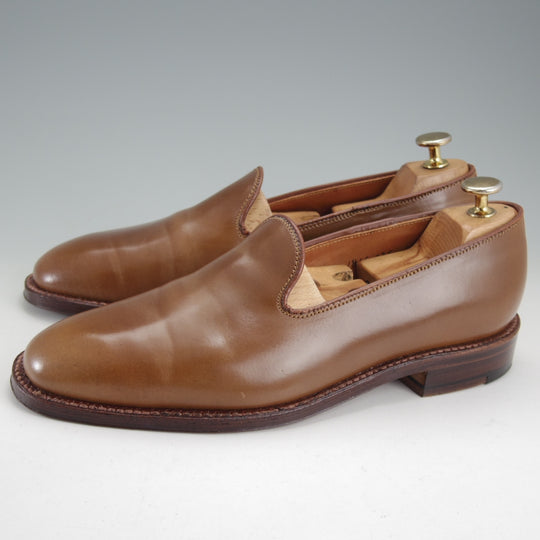 極美品★オールデン 7D【貴重★ウイスキーコードバン/茶/(ハワイ)Leather Soul別注】D1106/プラザラスト/ローファー/メンズ/ALDEN★o328