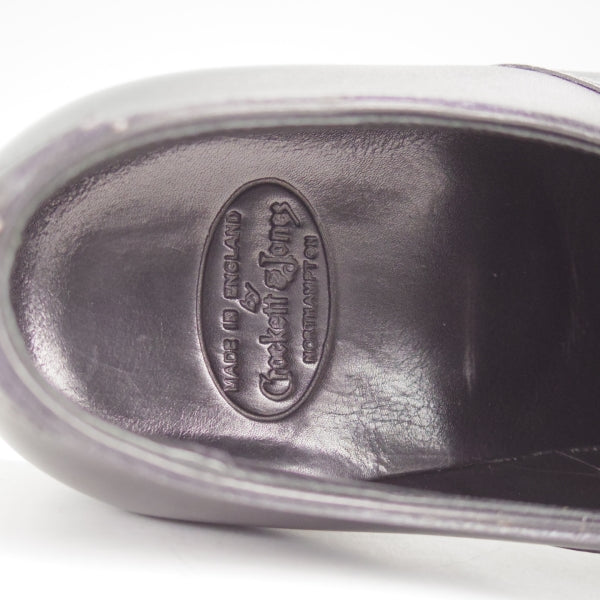 未使用★クロケット&ジョーンズ 8D【ハンドグレードライン★プレーントゥ/LENNOX】サドルシューズ/カーフ/黒/Crockett&Jones★n309