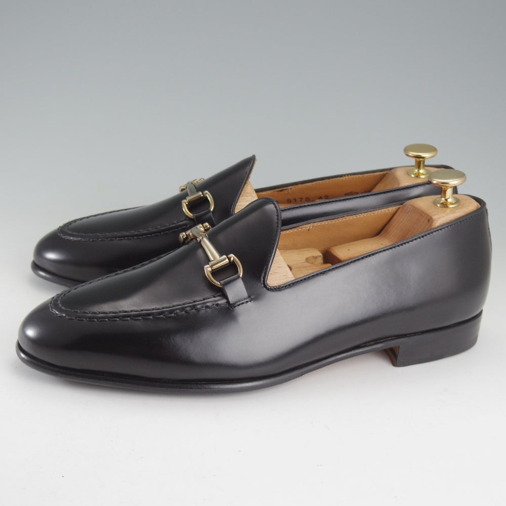 未使用★(スペイン製)バーウィック SIZE 42【定価￥29,700-★ビットローファー/5178】HO240ラスト/ROIS/黒/メンズ/Berwick★o875