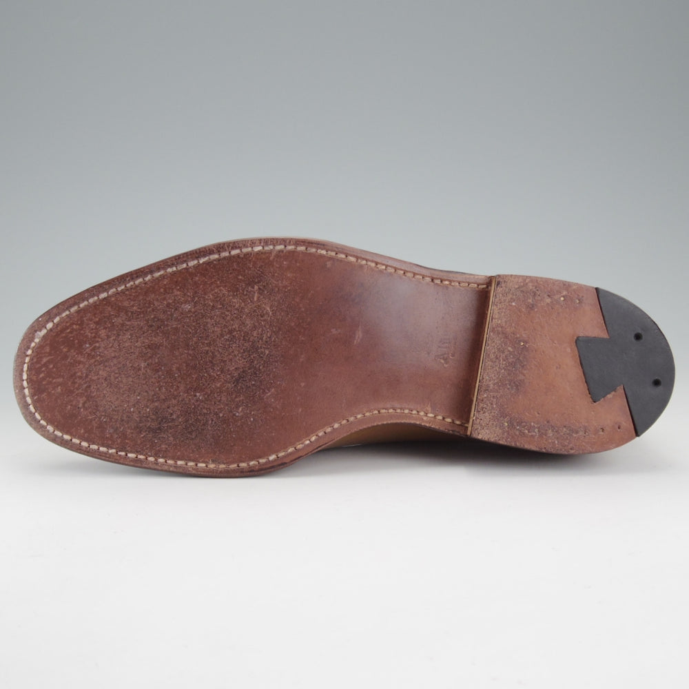 極美品★オールデン 7D【貴重★ウイスキーコードバン/茶/(ハワイ)Leather Soul別注】D1106/プラザラスト/ローファー/メンズ/ALDEN★o328